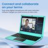 Fwmntu Mini Laptop Computer with Celeron N4000, 8GB RAM, 256GB SSD, HD IPS Screen, Portable Educational Notebook for Learning, Office Work (Blue) view 3