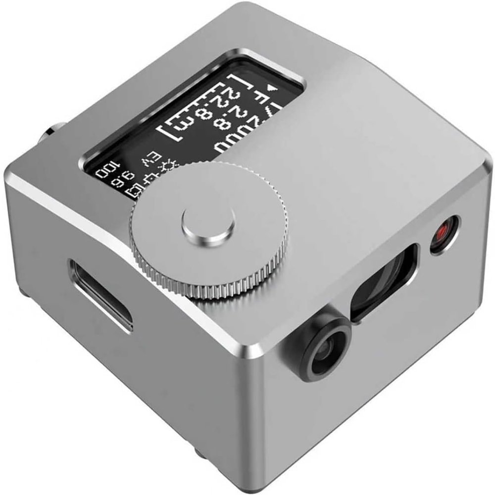 KJZQLMZ Camera Light Meter, Camera top Reflected Light Meter, Real-time Light metering Tool, with hot Shoe/Cold Shoe Fixed, Real-time Light metering/Distance Measurement Tool (Silver)