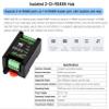 Industrial-Grade Isolated 2-Ch RS485 Hub, Expands 2-CH RS485 Sub Ports Via 1-CH RS485 Master Port, Supports RS485 Network Relay/Extension/Isolation Functions, Wide Baud Rate Range view 2