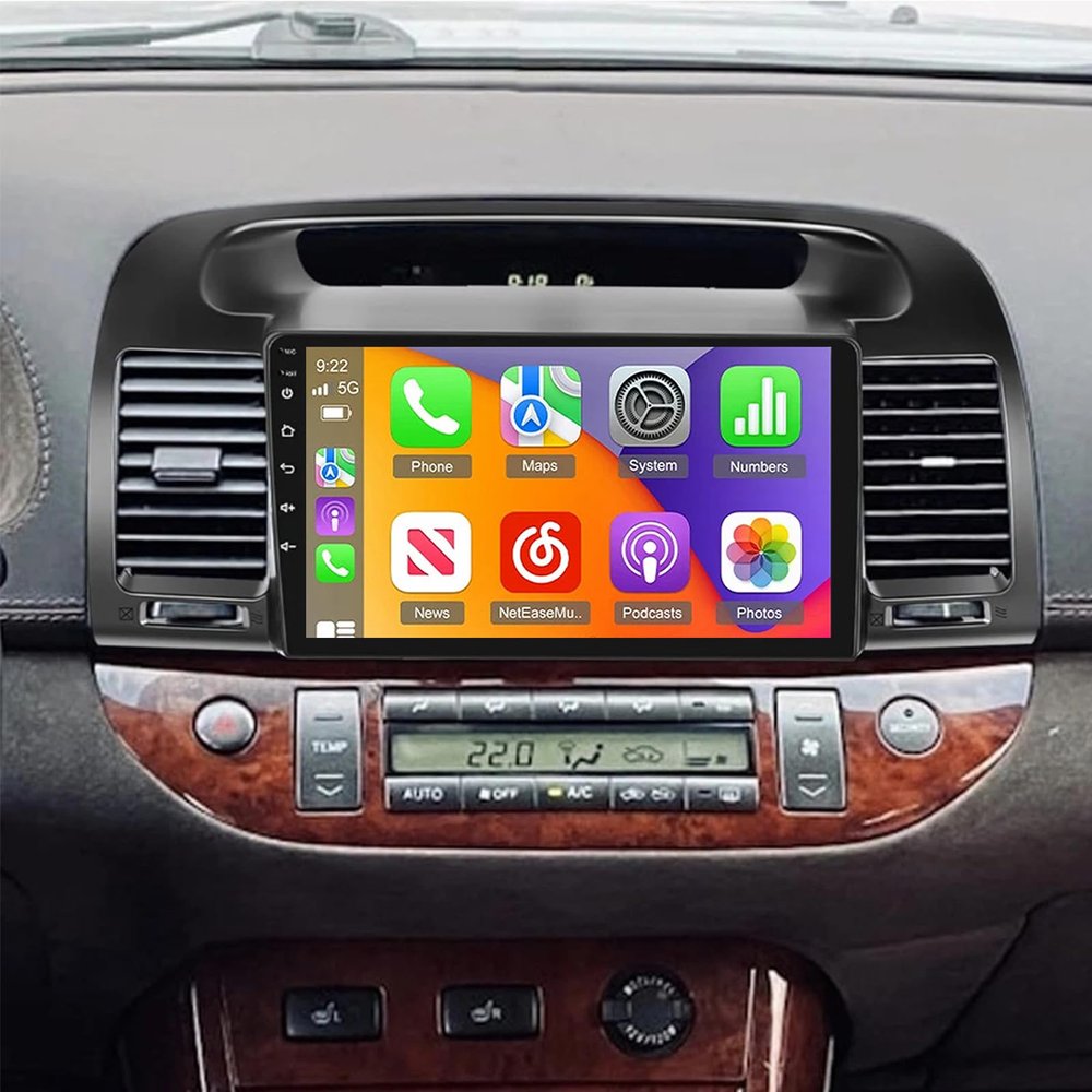 Android 13 Car Sereo for Toyota Camry 2000-2006 Radio,9 inch Touch Screen for Camry Car Stereo with Carplay Android Auto Bluetooth WiFi GPS SWC Backup Camera-2+32G