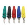 10PCS 4mm Plugs Pure Copper Plated Musical Speaker Cable Wire Pin Banana Connectors(Yellow)
