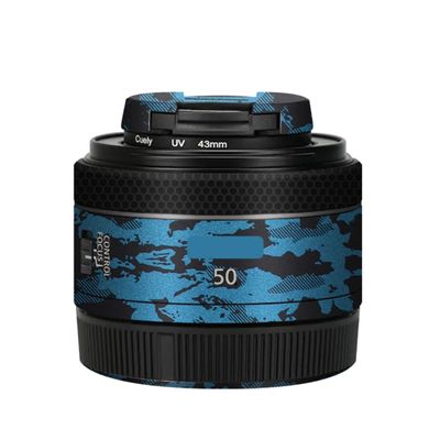 50 1.8 Camera Lens Sticker for Canon RF 50mm F1.8 STM Macro Coat Wraps Film Protective Vinyl Decal Skin(Knight Blue)