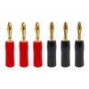10/40/200PCS 4mm Speaker Banana Horn Speakers Banana Connector for Audio Video Speaker Cable Gold Plated Adapter(10Pcs (5Pairs)) view 1