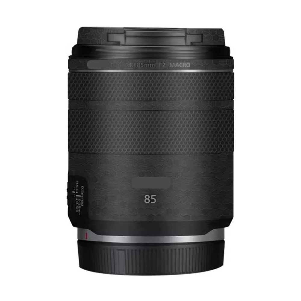 85 2 Camera Lens Skin Anti-Scratch Sticker for Canon RF 85mm F2 Coat Vinyl Protective Film Decals(Honeycomb Black)
