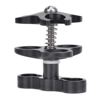Aluminium Alloy Black Diving Triple Ball CLAMP Outdoor Camera ARM Clip Accessory for Underwater Photography