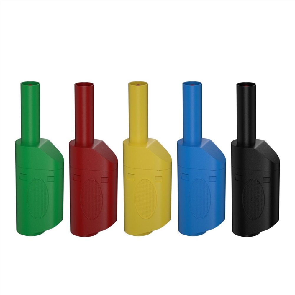 5PCS 4MM Banana Sheath Stackable Wire Solder Connector Electrical Tools J.10038(5 Colours)