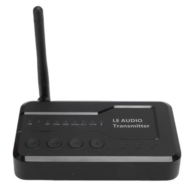 Jectse 80M Range Dual Link 5.3 Transmitter for TV PC Projector to Wireless Headphone Speaker, Transmit Audio to Multiple Receivers, AptX Low Latency