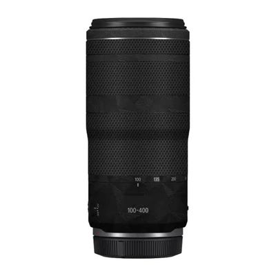 100-400 5.6-8 Anti-Scratch Camera Lens Sticker for Canon RF100-400mm F5.6-8 is USM Coat Wrap Protective Film Body Skin Cover(Triangle Black)