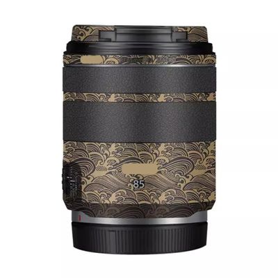 85 2 Camera Lens Skin Anti-Scratch Sticker for Canon RF 85mm F2 Coat Vinyl Protective Film Decals(Wave Gold)