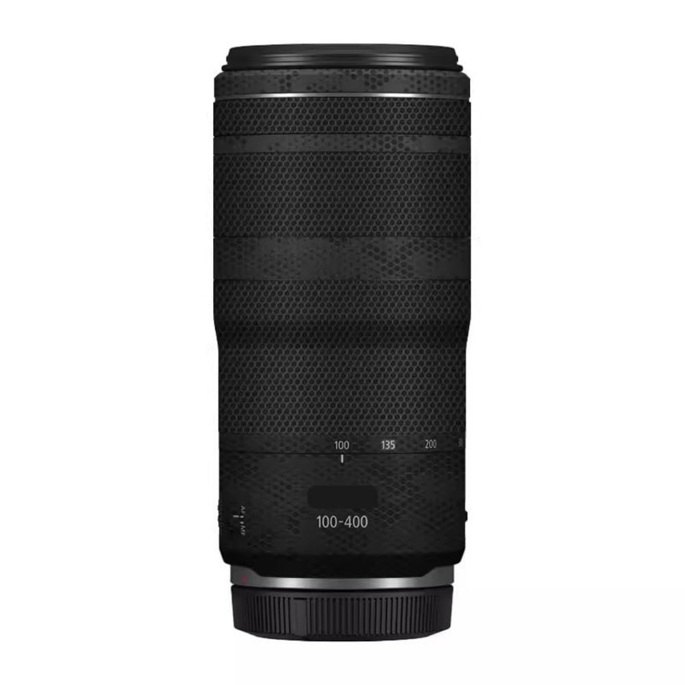 100-400 5.6-8 Anti-Scratch Camera Lens Sticker for Canon RF100-400mm F5.6-8 is USM Coat Wrap Protective Film Body Skin Cover(Mamba Black)