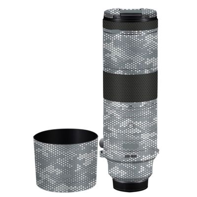 200-800 6.3-9 Skin Lens Camera Skin Wrap Vinyl Protective Sticker Photography Accessories for Canon RF200-800mm F6.3-9(Mamba Grey White)