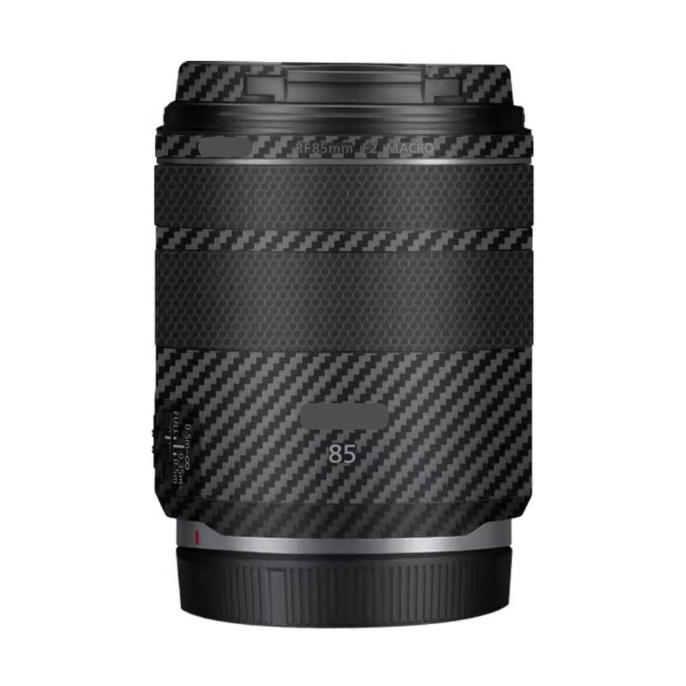 85 2 Camera Lens Skin Anti-Scratch Sticker for Canon RF 85mm F2 Coat Vinyl Protective Film Decals(Carbon Fiber Black)