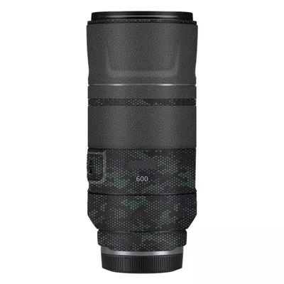 600 11 Lens Skin Vinyl Wrap Film Camera Protective Sticker for Canon RF 600mm F11 Photography Accessories(Mamba Green+Leather Black)