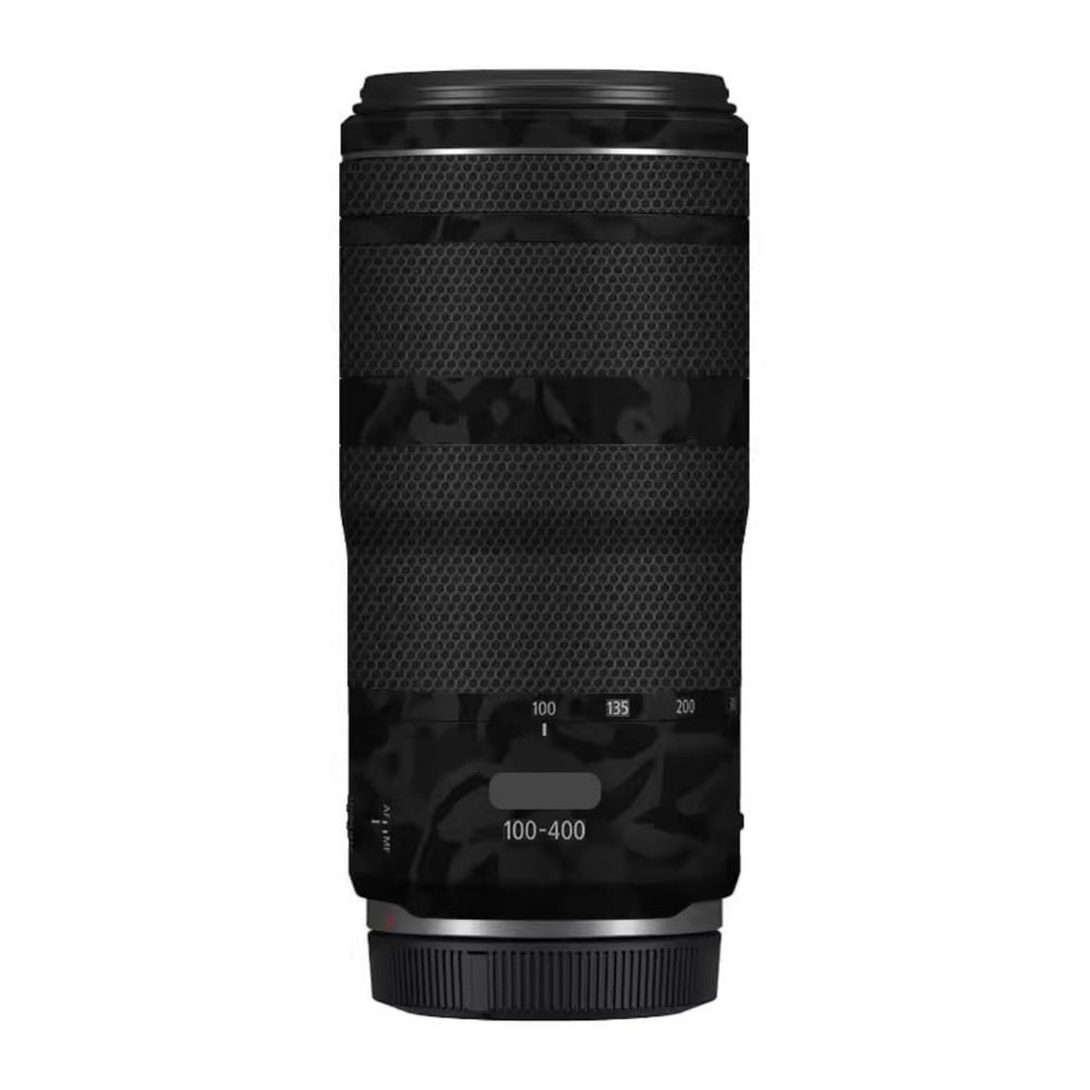 100-400 5.6-8 Anti-Scratch Camera Lens Sticker for Canon RF100-400mm F5.6-8 is USM Coat Wrap Protective Film Body Skin Cover(Shadow Camo Black)