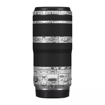 100-400 5.6-8 Anti-Scratch Camera Lens Sticker for Canon RF100-400mm F5.6-8 is USM Coat Wrap Protective Film Body Skin Cover(Circuit White)