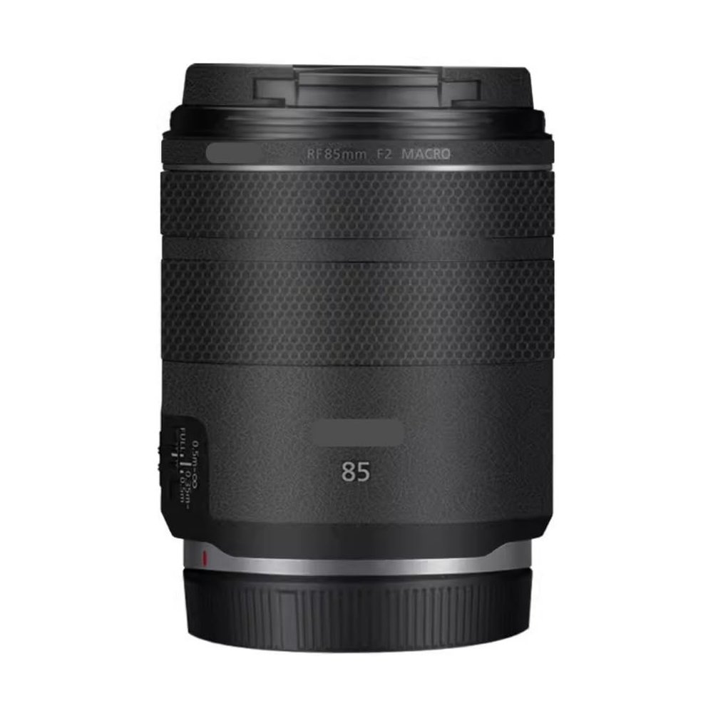 85 2 Camera Lens Skin Anti-Scratch Sticker for Canon RF 85mm F2 Coat Vinyl Protective Film Decals(Leather Black)