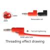 40pcs/4mm Adaptor Electrical Connecting Bending L Shape Banana Jack Socket for Binding Post Test Terminal Connector(20 Red 20 Black) view 4