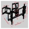 32-65 Inch Heavy Duty Corner LED LCD TV Mount Flexible Full Motion TV Swing Arm Bracket Ceiling Mount Load 100kg view 2