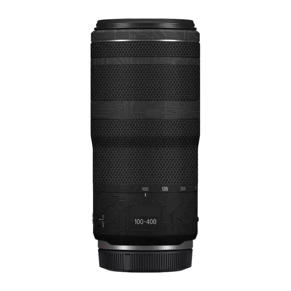 100-400 5.6-8 Anti-Scratch Camera Lens Sticker for Canon RF100-400mm F5.6-8 is USM Coat Wrap Protective Film Body Skin Cover(Circuit Black)