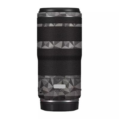 100-400 5.6-8 Anti-Scratch Camera Lens Sticker for Canon RF100-400mm F5.6-8 is USM Coat Wrap Protective Film Body Skin Cover(Triangle Titanium)