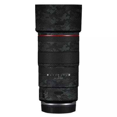 100 2.8 Lens Cap Skin Anti-Scratch Camera Sticker for Canon RF 100mm F2.8 Macro Protective Wrap Film Decal(Mamba Green)