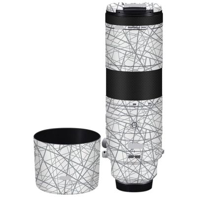 200-800 6.3-9 Skin Lens Camera Skin Wrap Vinyl Protective Sticker Photography Accessories for Canon RF200-800mm F6.3-9(Cross White)