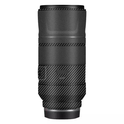 600 11 Lens Skin Vinyl Wrap Film Camera Protective Sticker for Canon RF 600mm F11 Photography Accessories(Carbon Fiber Black+Leather Black)