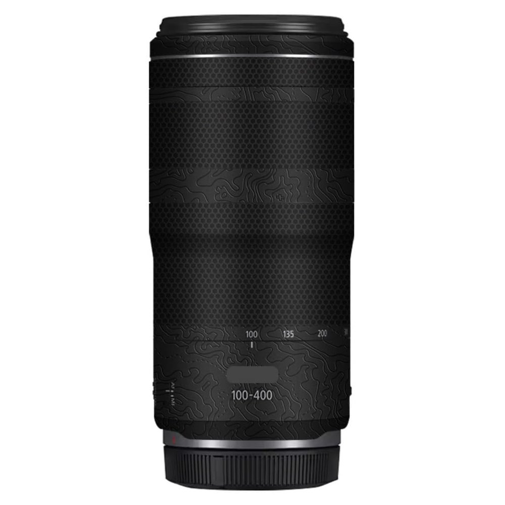 100-400 5.6-8 Anti-Scratch Camera Lens Sticker for Canon RF100-400mm F5.6-8 is USM Coat Wrap Protective Film Body Skin Cover(Contour Black Glossy)