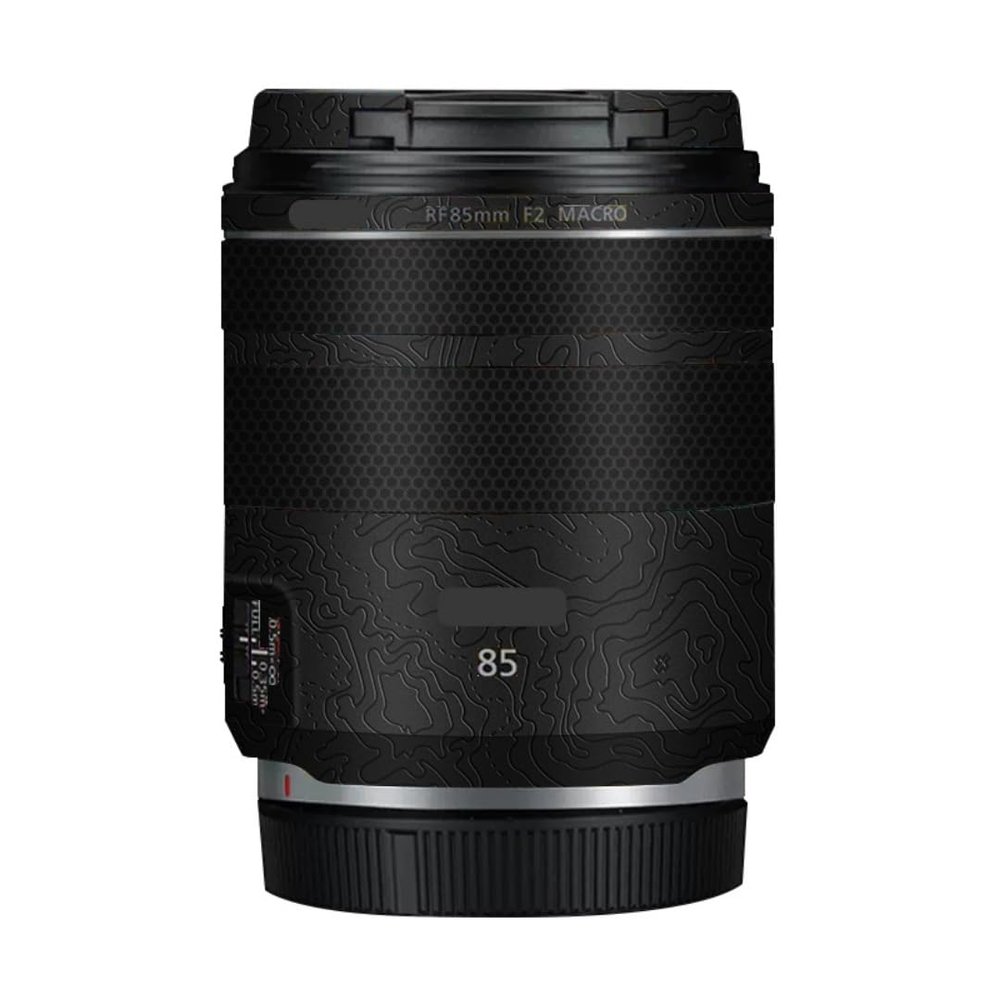 85 2 Camera Lens Skin Anti-Scratch Sticker for Canon RF 85mm F2 Coat Vinyl Protective Film Decals(Contour Black Glossy)