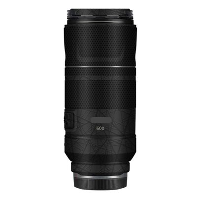600 11 Lens Skin Vinyl Wrap Film Camera Protective Sticker for Canon RF 600mm F11 Photography Accessories(Cross Ultra Black+Matrix Black)