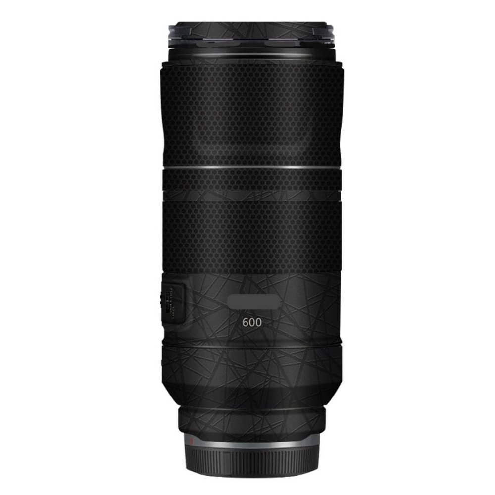 600 11 Lens Skin Vinyl Wrap Film Camera Protective Sticker for Canon RF 600mm F11 Photography Accessories(Cross Ultra Black+Matrix Black)