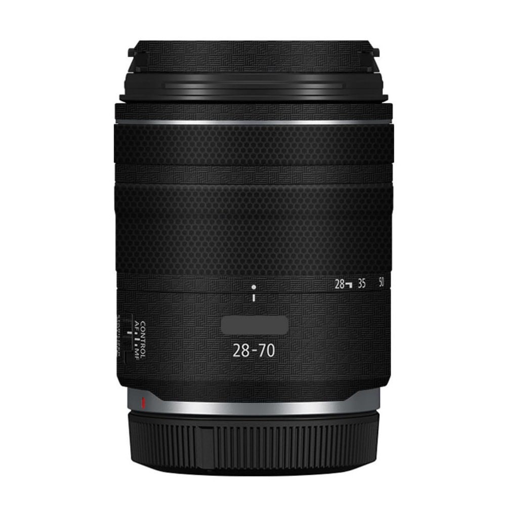 28-70 2.8 Anti-Scratch Camera Lens Sticker for Canon RF 28-70mm F2.8 STM Coat Wrap Protective Film Skin Cover(Armor Fiber Black)