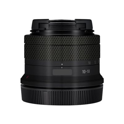 10-18 4.5-6.3 Camera Lens Sticker for Canon RF-S 10-18mm F4.5-6.3 is STM Macro Coat Wraps Film Protector Vinyl Decal Skin(Matte Black)
