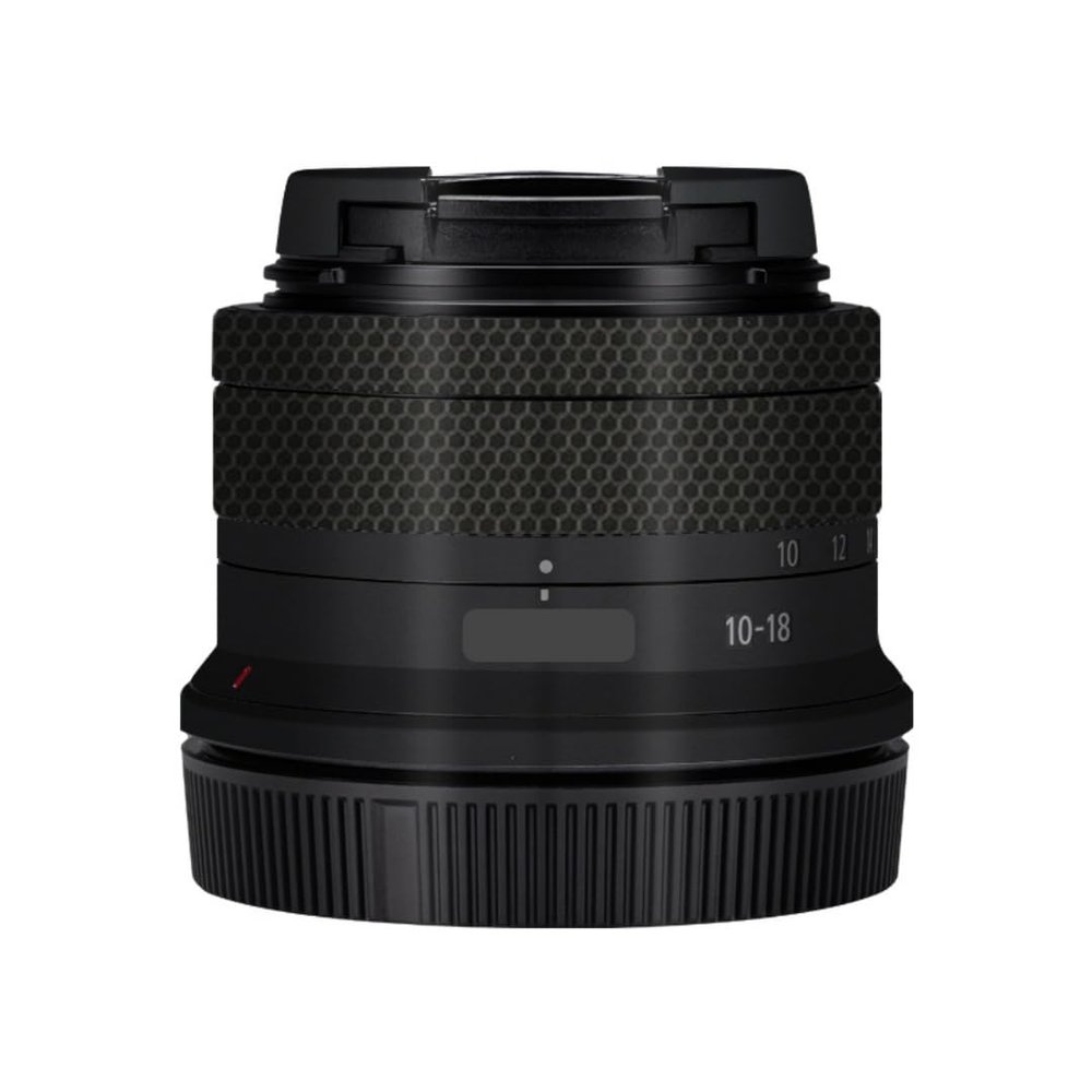 10-18 4.5-6.3 Camera Lens Sticker for Canon RF-S 10-18mm F4.5-6.3 is STM Macro Coat Wraps Film Protector Vinyl Decal Skin(Matte Black)