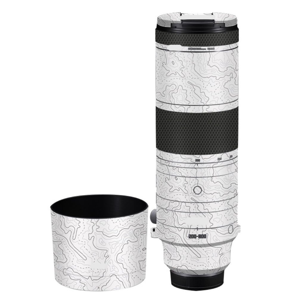 200-800 6.3-9 Skin Lens Camera Skin Wrap Vinyl Protective Sticker Photography Accessories for Canon RF200-800mm F6.3-9(Contour White)