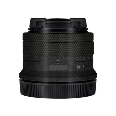 10-18 4.5-6.3 Camera Lens Sticker for Canon RF-S 10-18mm F4.5-6.3 is STM Macro Coat Wraps Film Protector Vinyl Decal Skin(Mamba Black)