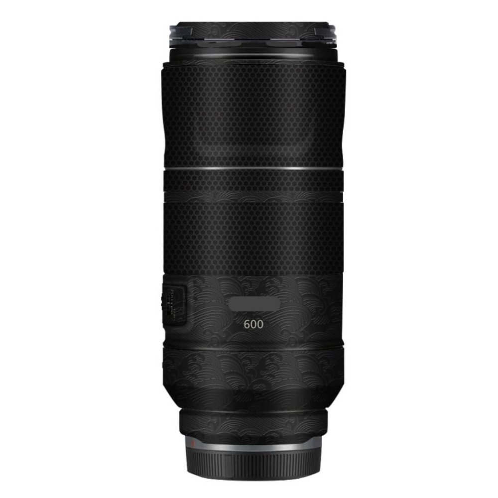 600 11 Lens Skin Vinyl Wrap Film Camera Protective Sticker for Canon RF 600mm F11 Photography Accessories(Wave Black+Matrix Black)