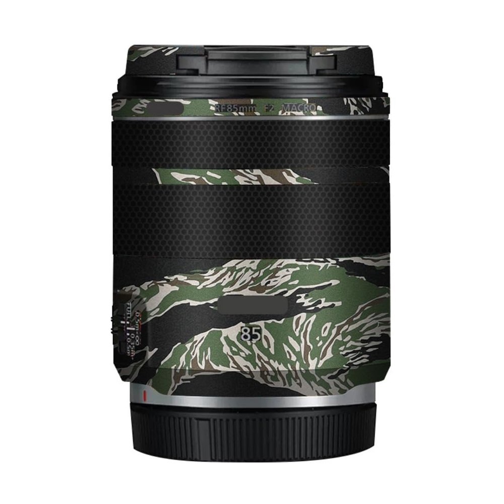85 2 Camera Lens Skin Anti-Scratch Sticker for Canon RF 85mm F2 Coat Vinyl Protective Film Decals(Tiger Stripe Camo)