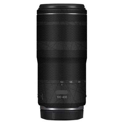 100-400 5.6-8 Anti-Scratch Camera Lens Sticker for Canon RF100-400mm F5.6-8 is USM Coat Wrap Protective Film Body Skin Cover(Cross Ultra Black)