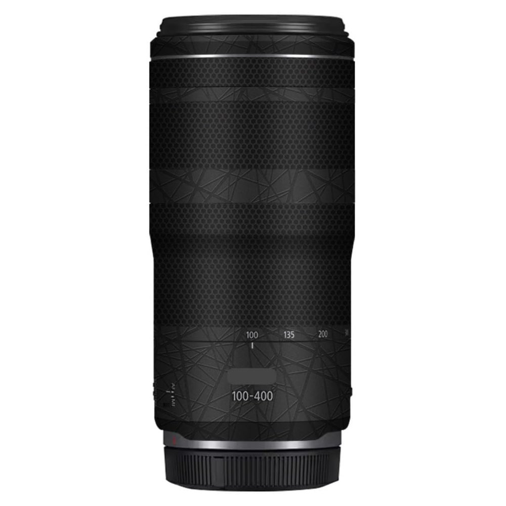 100-400 5.6-8 Anti-Scratch Camera Lens Sticker for Canon RF100-400mm F5.6-8 is USM Coat Wrap Protective Film Body Skin Cover(Cross Ultra Black)