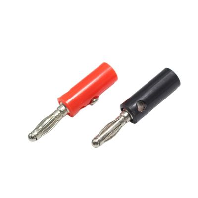 10pcs 4mm Nickel Plated Banana Connector Plugs for Audio Video Speaker Red Black(5 red 5 Black)