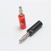10pcs 4mm Nickel Plated Banana Connector Plugs for Audio Video Speaker Red Black(5 red 5 Black) view 2