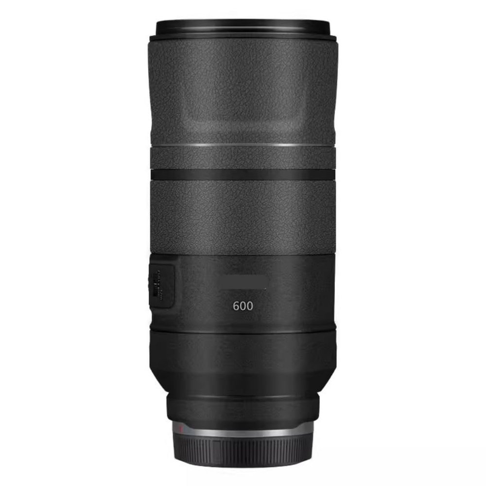 600 11 Lens Skin Vinyl Wrap Film Camera Protective Sticker for Canon RF 600mm F11 Photography Accessories(Frosted Black+Leather Black)