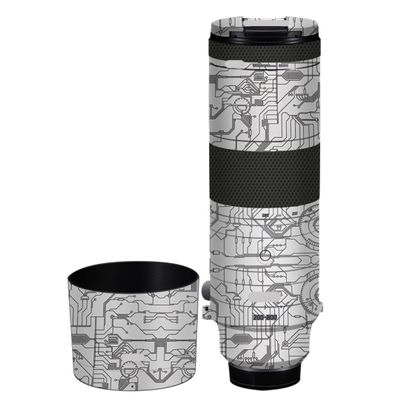 200-800 6.3-9 Skin Lens Camera Skin Wrap Vinyl Protective Sticker Photography Accessories for Canon RF200-800mm F6.3-9(Circuit White)