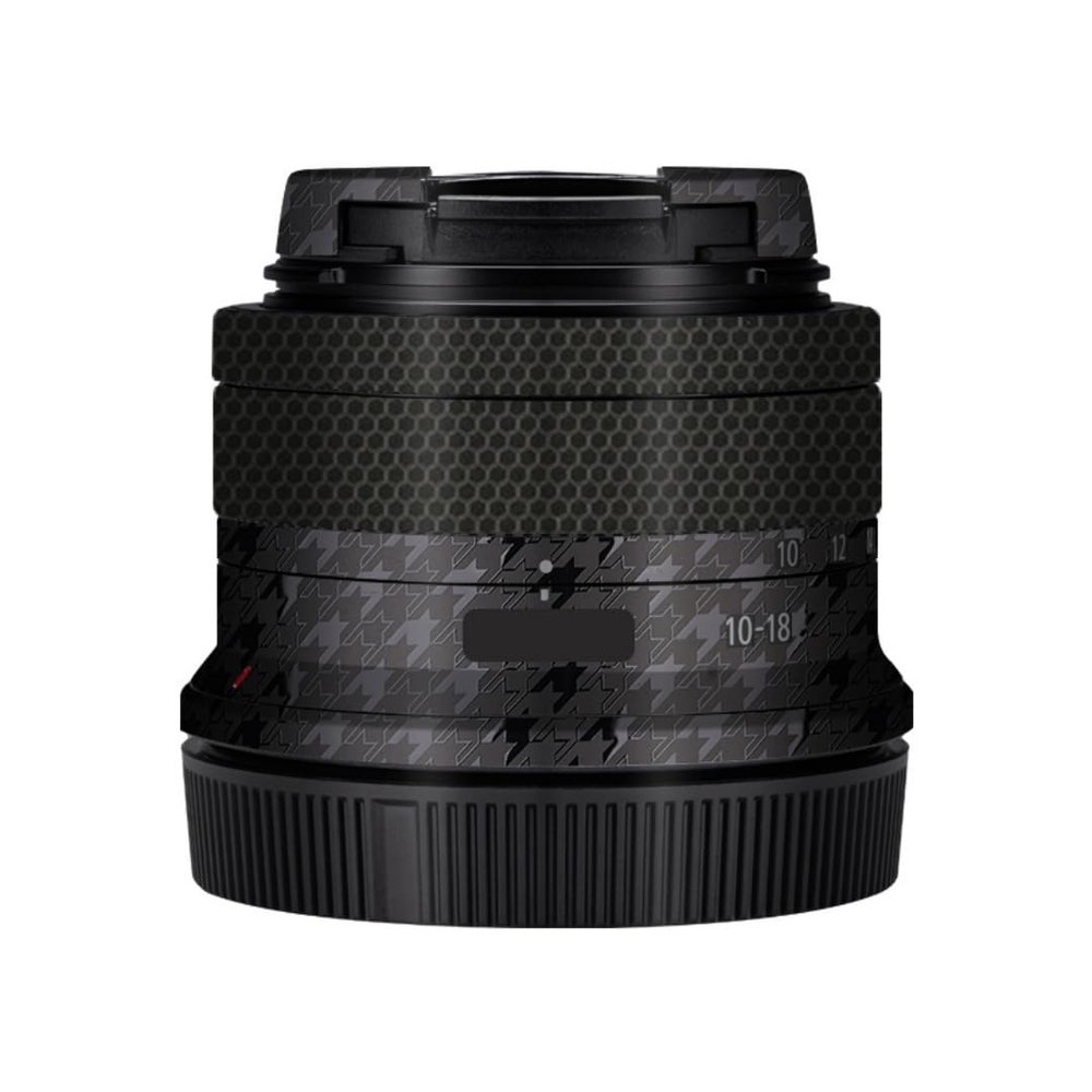 10-18 4.5-6.3 Camera Lens Sticker for Canon RF-S 10-18mm F4.5-6.3 is STM Macro Coat Wraps Film Protector Vinyl Decal Skin(Plover Black)