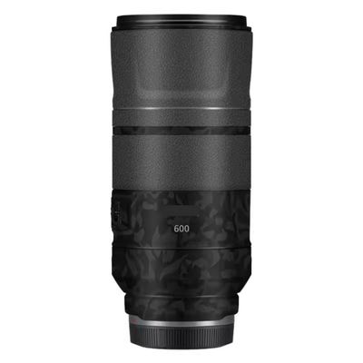 600 11 Lens Skin Vinyl Wrap Film Camera Protective Sticker for Canon RF 600mm F11 Photography Accessories(Shadow Camo Black+Leather Black)