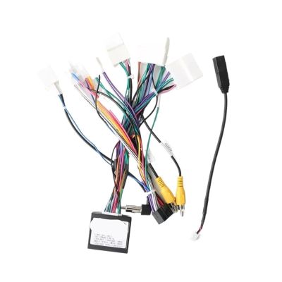 16-pin Android Wire Harness Power Cable Adapter Compatible for Toyota Corolla/Compatible for Camry/RAV4 with Canbus