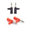 Red Black Side Screw Connection 4mm Banana Stackable Nickel Plated Cable Connector Speaker Tools Multimeter Accessories(2pcs red 2pcs Black) view 2