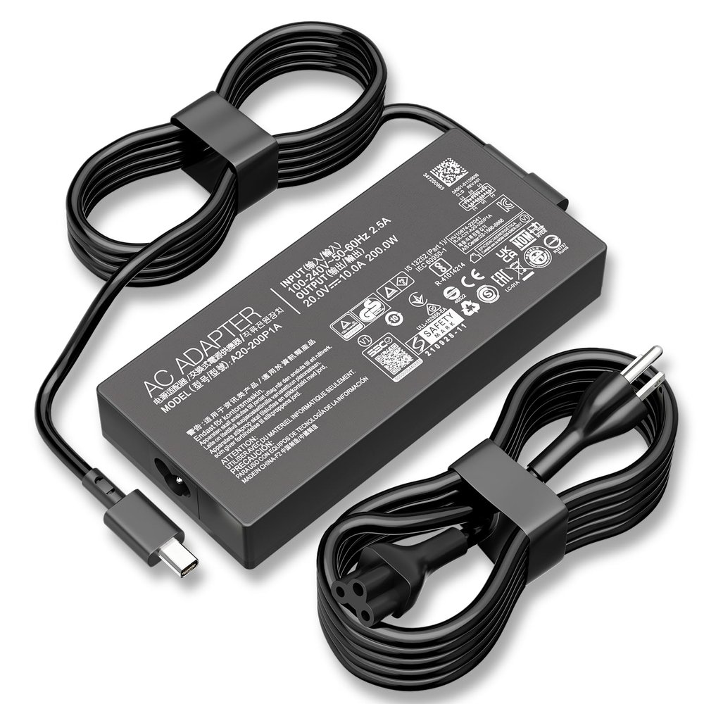 200W Charger Compatible with ASUS ProArt P16 H7606 PX13 HN7306 ROG Zephyrus G16 G14 GA605 GU605 Flow Z13 AC Adapter ADP-200JB K TUF Gaming A14 FA401 FA401UU Laptop Power Supply