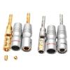4pcs FP-200B(G) Speaker Cable Rhodium Plated Banana Connector(GS-200B R) view 1